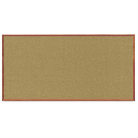 United Visual Products Slim Style Indoor Enclosed Corkboard, 24 UVRDS23SBH-SATIN-CINNABA